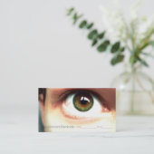 Optometrist.Oftalmoloog.Oogexamen.Benoeming Afsprakenkaartje (Staand voorkant)