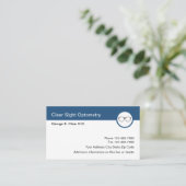 Optometrist Oftalmoloog Oogmode Ontwerp Visitekaartje (Staand voorkant)