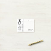 Optometrist oogarts oog bestemming post-it® notes (Op bureau)