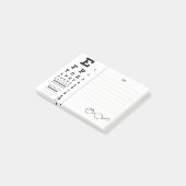 Optometrist oogarts oog bestemming post-it® notes (Schuin)