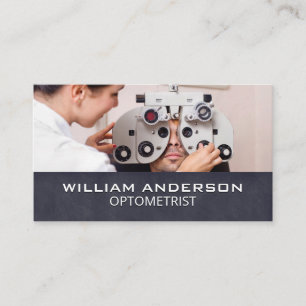 optometrist oogspecialist dokter visitekaartje