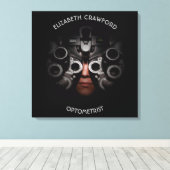 Optometrist Optometrist Test Vision Oftalmoloog Canvas Afdruk (Insitu (Houten vloer))