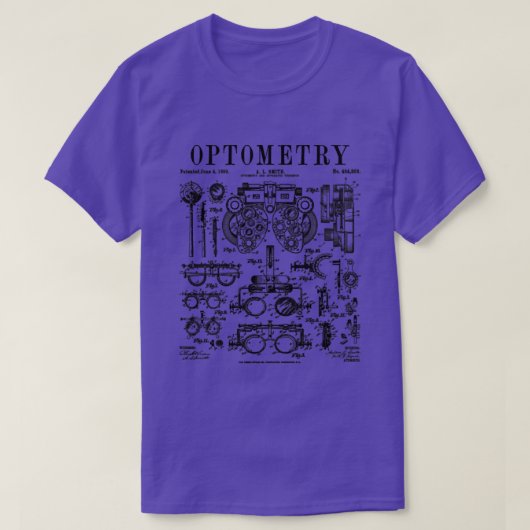 Optometrist Optometry Eye Doctor Tools  Pat T-shirt (Design voorkant)