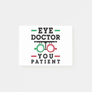 Optometrist Optometry Eye Doctor U Patiënt Post-it® Notes