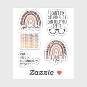 Optometrist Optometry Gift, Funny Optometrist Pack Sticker