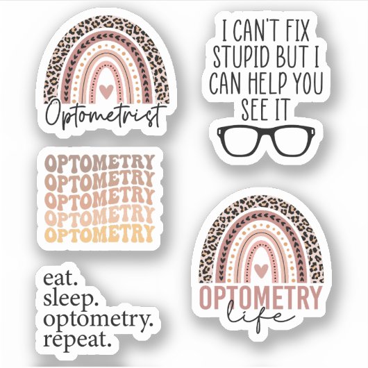 Optometrist Optometry Gift, Funny Optometrist Pack Sticker (Voorkant)