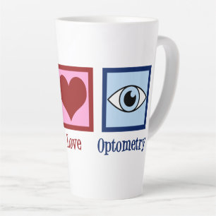 Optometrist Peace Love Optometry Blue Eye Doctor Latte Mok