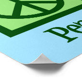 Optometrist Peace Love Optometry Blue Eye Doctor Poster (Hoek)