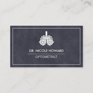 Optometrist Phoropter apparatuur Visitekaartje