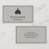 Optometrist | Phoropteruitrusting Visitekaartje (Voorkant / Achterkant)