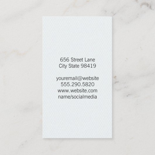 Optometrist | Phoropteruitrusting Visitekaartje (Achterkant)