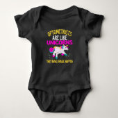Optometrist Unicorn, Magical Unicorn Optometry Romper (Voorkant)