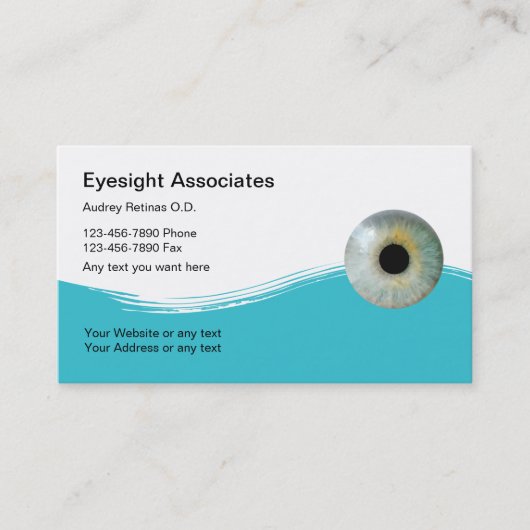 Optometrist Visitekaartjes (Voorkant)