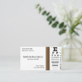 Optometristen Visitekaartje (Staand voorkant)