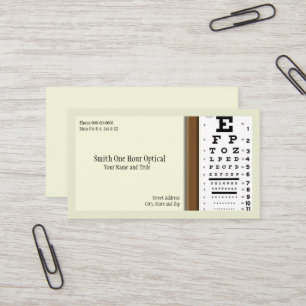 Optometristen Visitekaartje