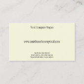 Optometristen Visitekaartje (Achterkant)