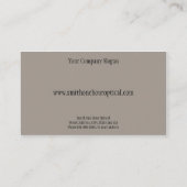 Optometristen Visitekaartje (Achterkant)