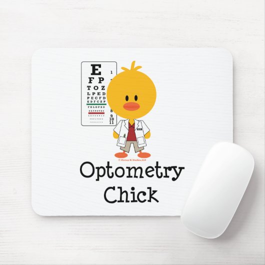 Optometry Chick Mousepad Muismat (Met muis)