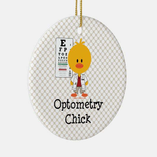 Optometry Chick Ornament (Rechts)