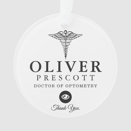 Optometry Professional | Werkautomarker Ornament (voorkant)