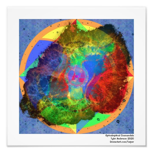 Optoskeptical Cosmandala Foto Afdruk (Voorkant)