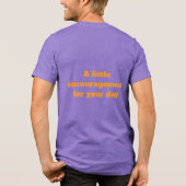 Optrekken Charlie Tri-Blend Shirt (Achterkant)