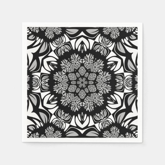 opulence bw serviettes en papier (Devant)