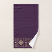 Opulence ornée | Flouris pourpre et or bijoux (Serviette à main)