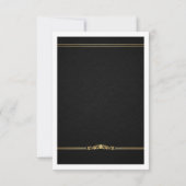 Opulent Black Damask Wedding Save the Date (Dos)