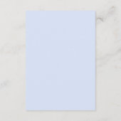 Opulent Blauw Huwelijksreceptie Informatiekaartje (Achterkant)