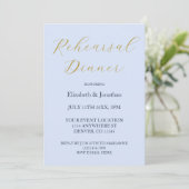 Opulent Blauw repetitie diner Kaart (Staand voorkant)