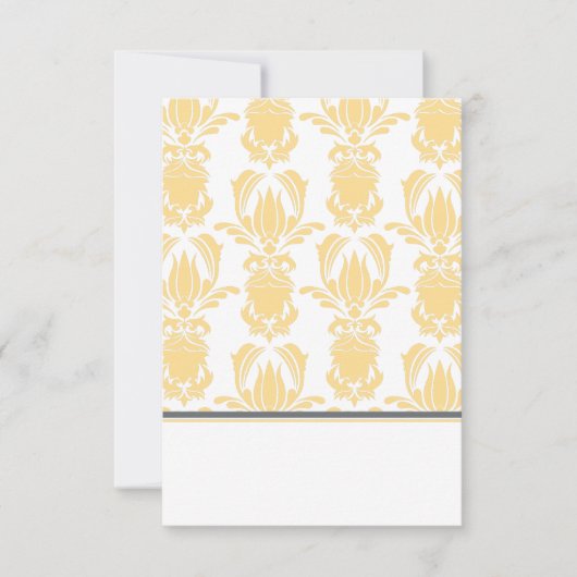 Opulent Damask vouwbare Plaatskaart (Voorkant)