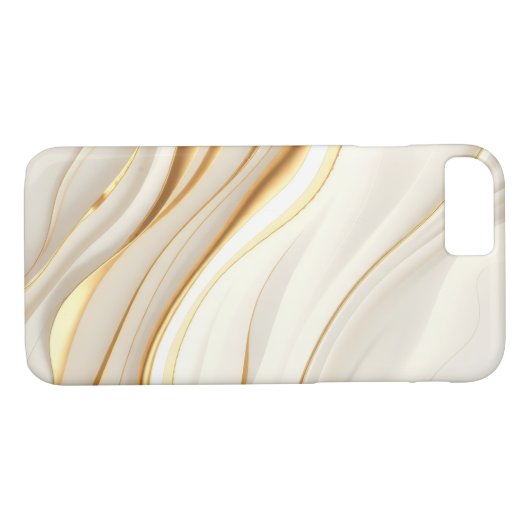 "Opulent Gold and Cream Marble Swirls" Case-Mate iPhone Case (Achterkant (Horizontaal))