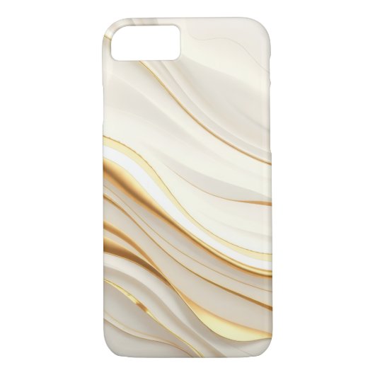 "Opulent Gold and Cream Marble Swirls" Case-Mate iPhone Case (Achterkant)