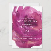 Opulent Roos Baby Kaart (Voorkant)