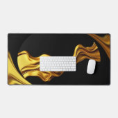 Opulent Swirl Liquid Gold Black Monochrome  (Clavier et souris)