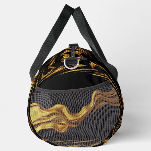 Opulent Swirl Liquid Gold Black Monochrome Christi Plunjezak (Rechts)