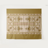 opulente gouden barokdruk wandkleed (Voorkant (horizontaal))