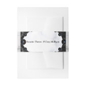 Opulente witte en zwarte bollen uitnodigingen wikkel (Voorkant Voorbeeld)