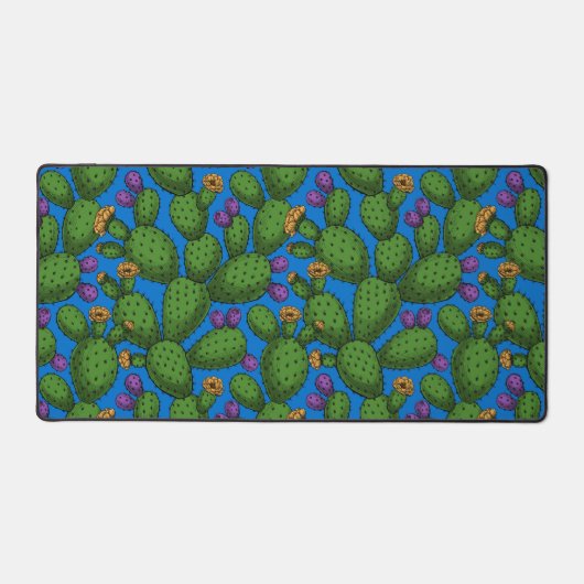 Opuntie de floraison en bleu (Recto)