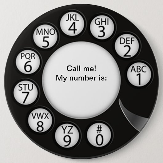 OPUS Bel het Man! Ronde Button 6,0 Cm (Voorkant)