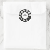 OPUS Bel het Man! Ronde Sticker (Tas)