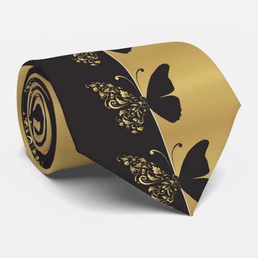 OPUS Butterfly aan de grens van twee dimensies Stropdas (Opgerold)