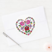 OPUS CHANGEABELD Hongaars hart Ronde Sticker (Envelop)