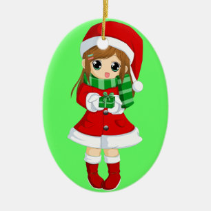OPUS CHANGEABLE Japanse animatie xmas en xmas bell Keramisch Ornament