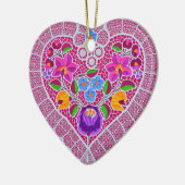 OPUS CHANGEABLE Lace Heart Keramisch Ornament (Links)