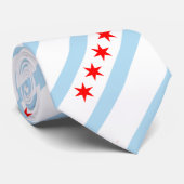 OPUS Chicago Flag Stropdas (Opgerold)