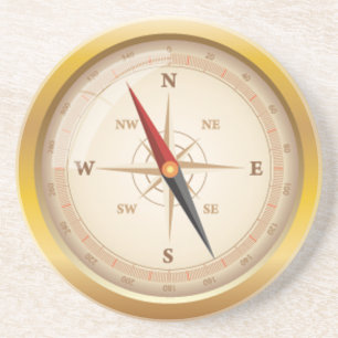 OPUS Compass-Roos Zandsteen Onderzetter