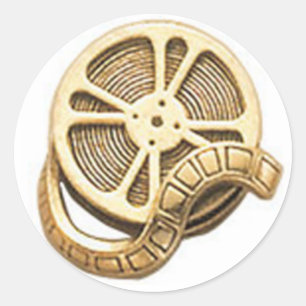 OPUS Gold Film Reel Ronde Sticker