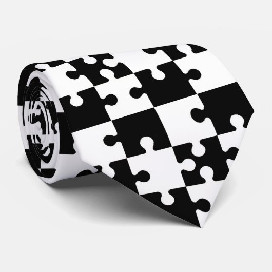 OPUS Jigzaag Puzzle-stukken - dubbelzijdig Stropdas (Opgerold)